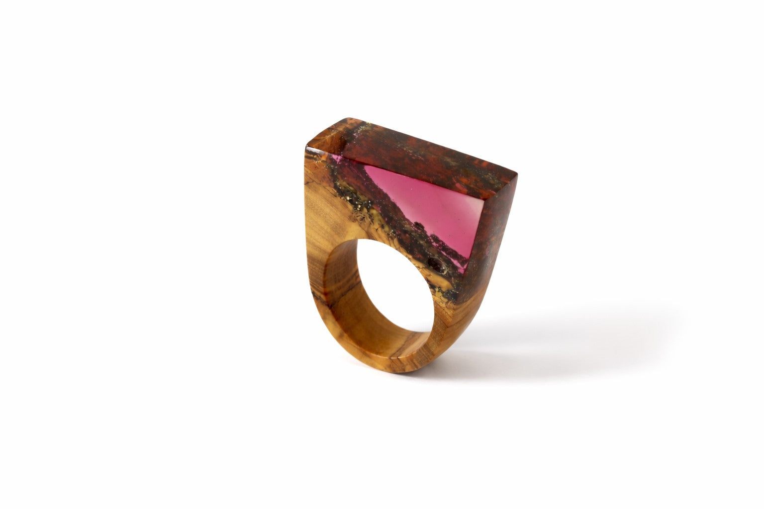 Olea Ring - Deep pink